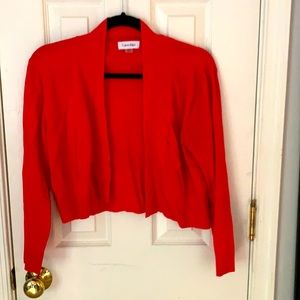 CALVIN KLEIN - Cropped Cardigan Sweater